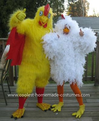 Adult chicken costume diy Granny and young lesbian
