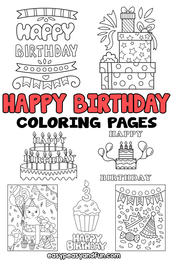 Adult coloring pages happy birthday Macasweet webcam
