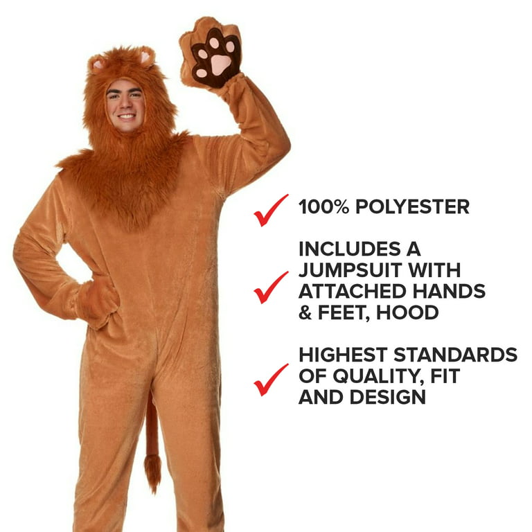 Adult cowardly lion costume How many flintstone vitamins with iron should adults take