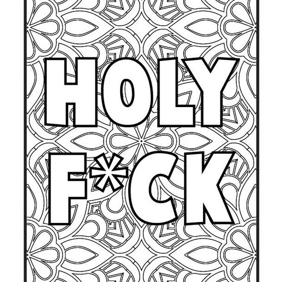 Adult curse word coloring book Porn to watch with partner