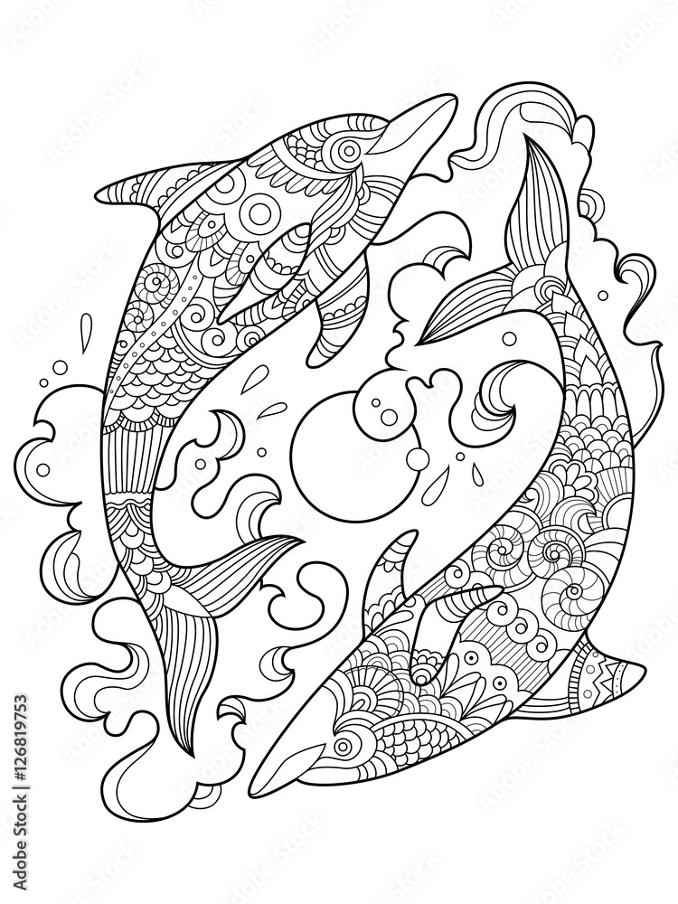 Adult dolphin coloring pages Amateur bi mmf threesome