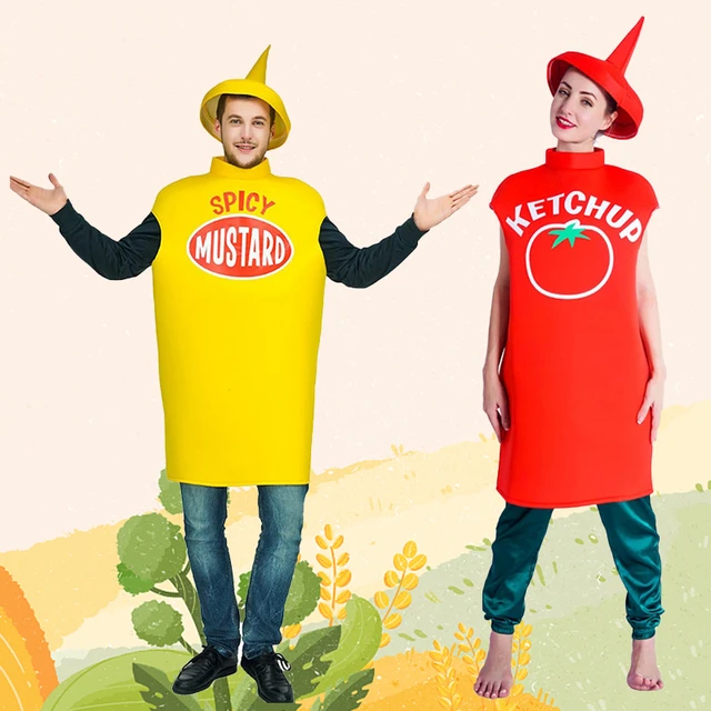 Adult ketchup costume Adult tmnt shirt