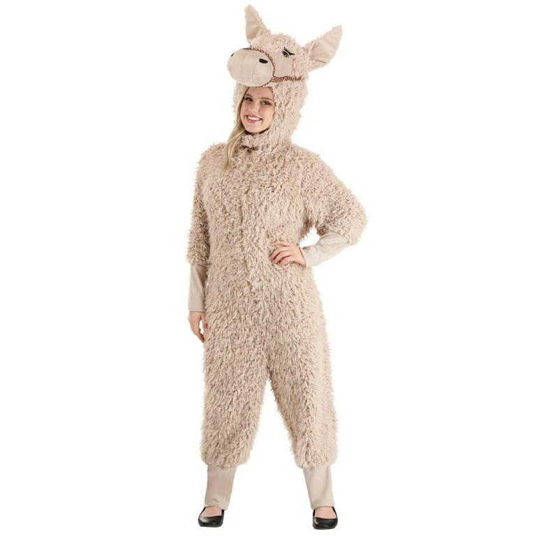 Adult llama costume Handjob on date