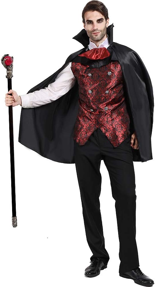 Adult mens vampire costume Interracial toons