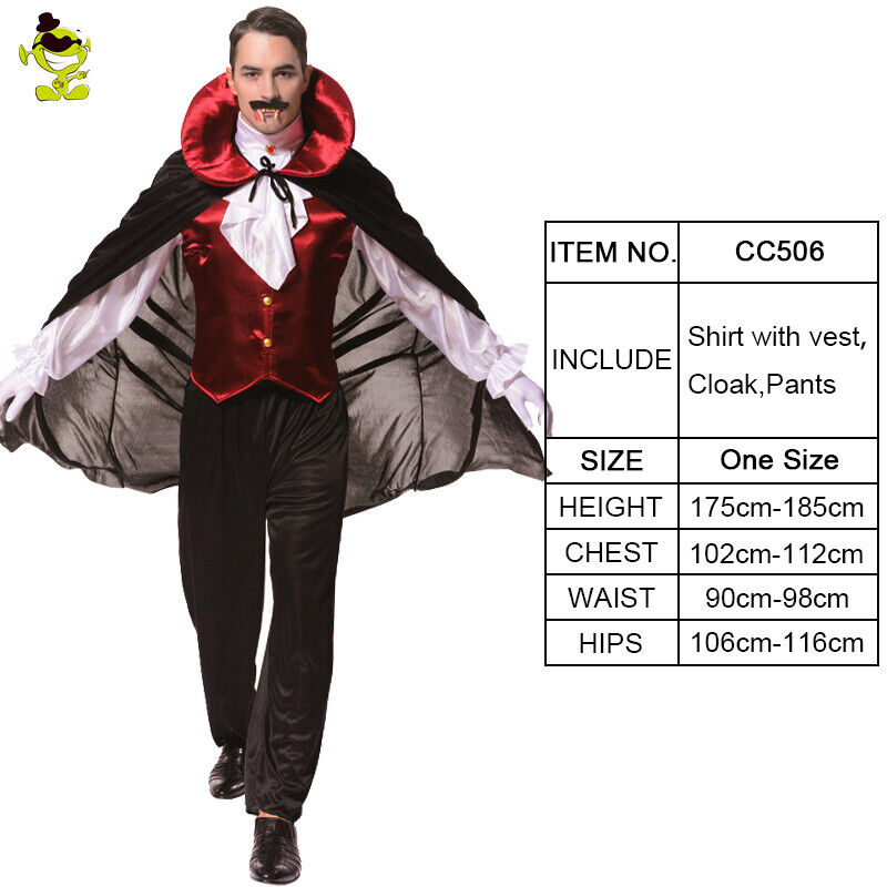 Adult mens vampire costume Adult safari guide costume