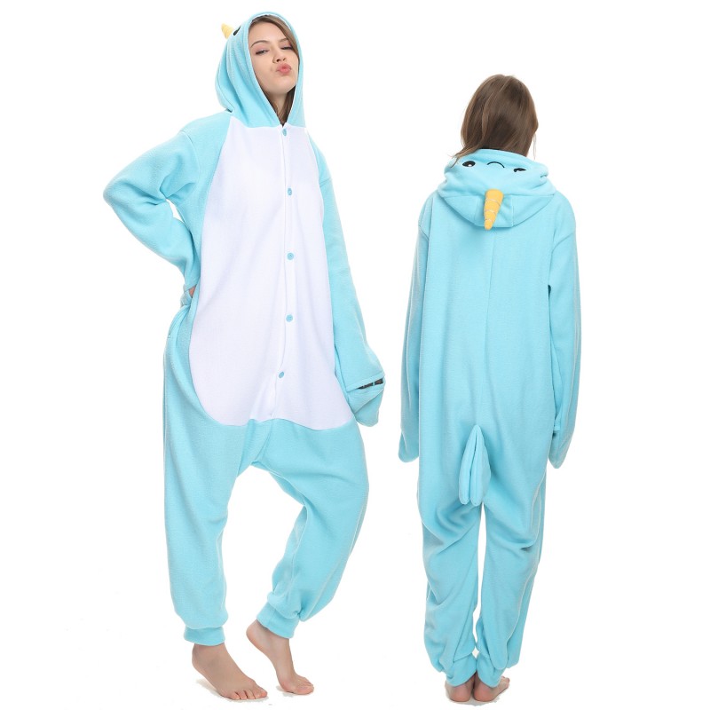 Adult narwhal onesie Plus size mermaid costume for adults