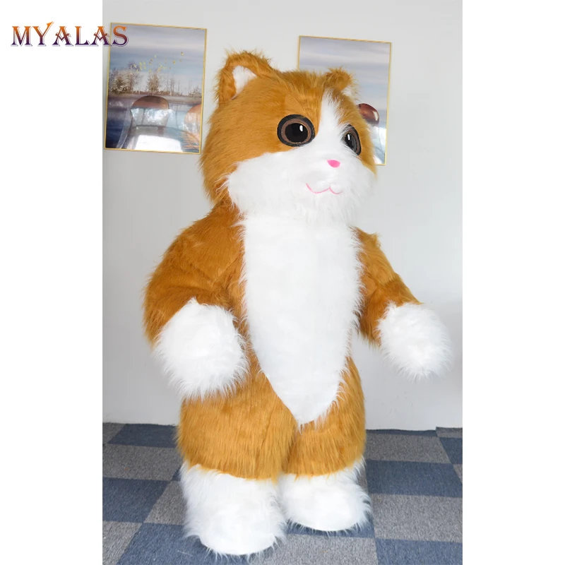 Adult orange cat costume Baelex porn