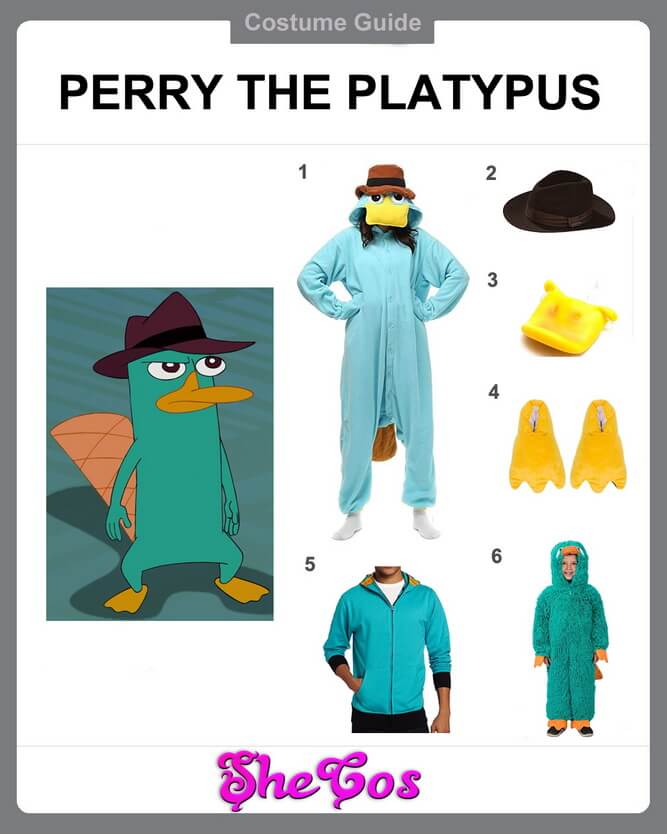 Adult perry the platypus costume Escort en el paso