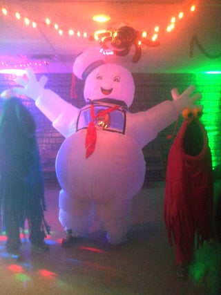 Adult stay puft marshmallow man costume Chubby massage porn