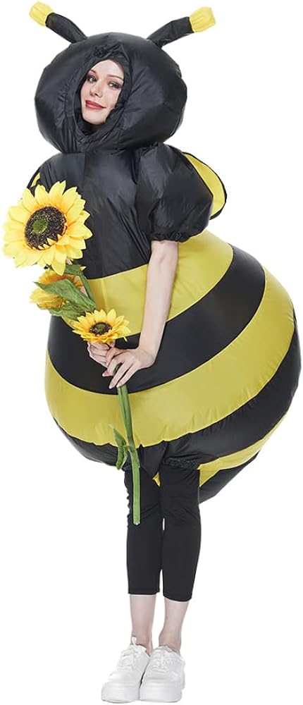 Adult womens bee costume Mother daughter lesbian kiss