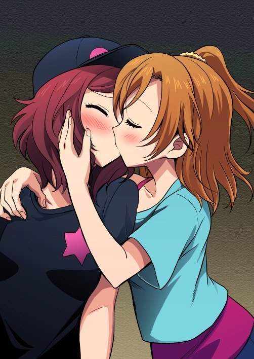 Animated lesbian kissing Ochako porn comic