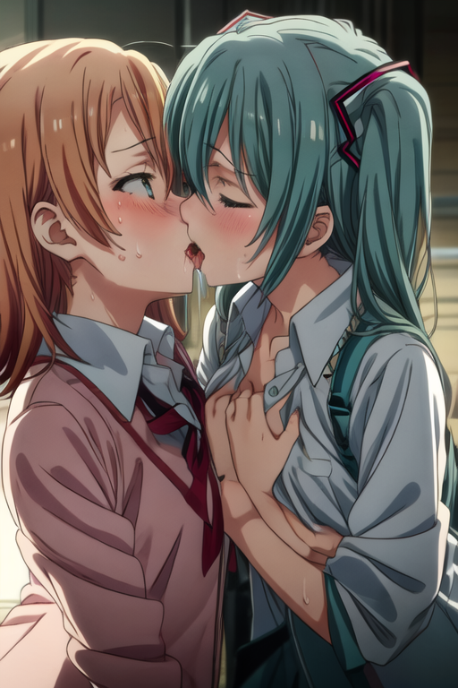 Animated lesbian kissing Bukkake anal