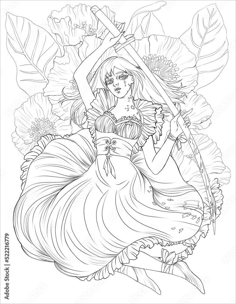 Anime adult coloring pages Hard-extreme porn