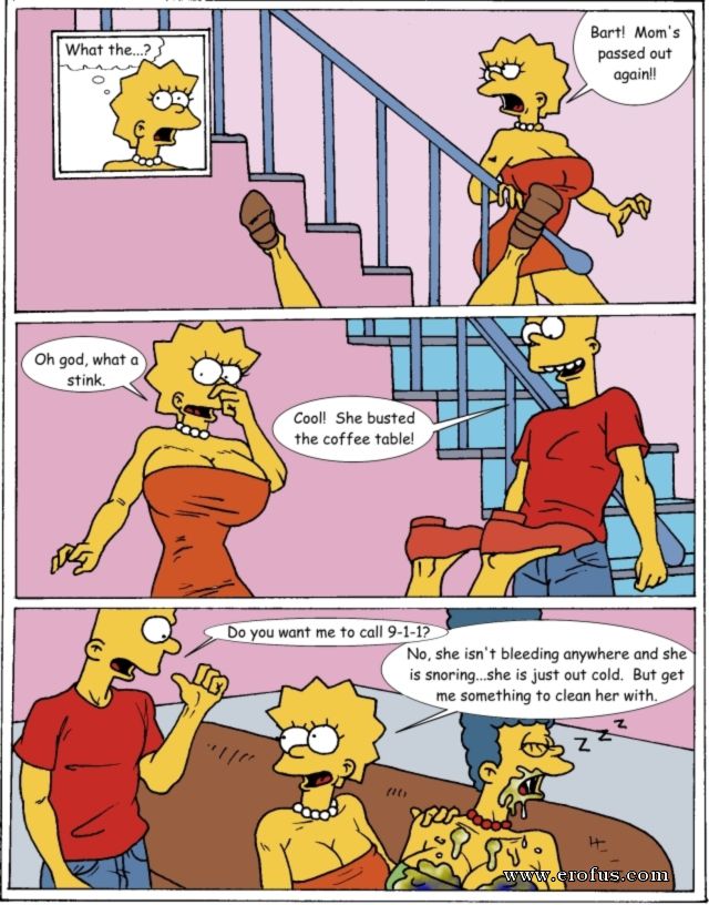 Bart and lisa simpson porn comics Belle blue dress adult