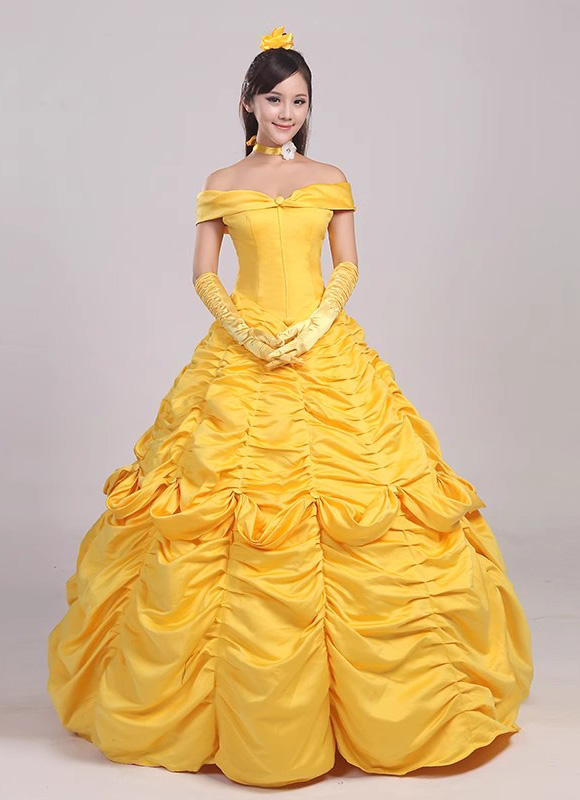 Belle yellow dress costume adults K8lynbabe porn