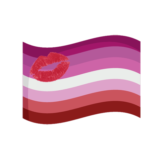 Bi and lesbian flag Porcelaingoirl anal