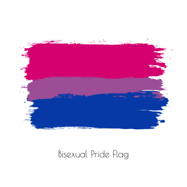 Bi and lesbian flag Underboob handjob