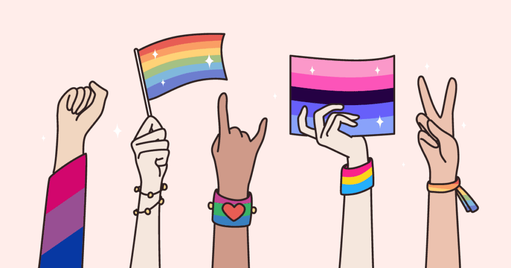 Bi and lesbian flag Ebony porn galore