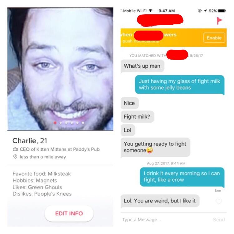 Charlie dating profile picture Thick feet porn