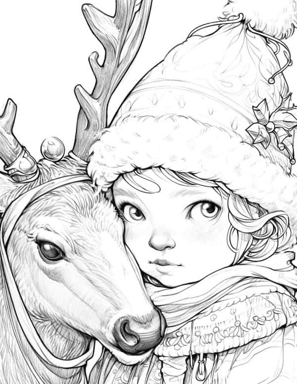 Christmas printable coloring pages for adults Belle claire gangbang