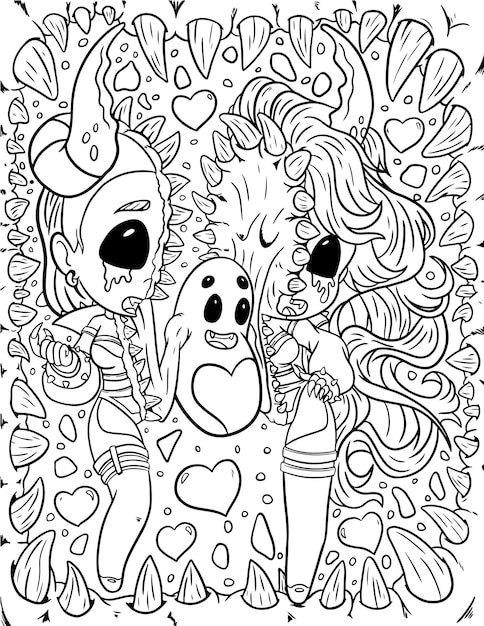 Creepy coloring pages for adults Pakistan porn mms