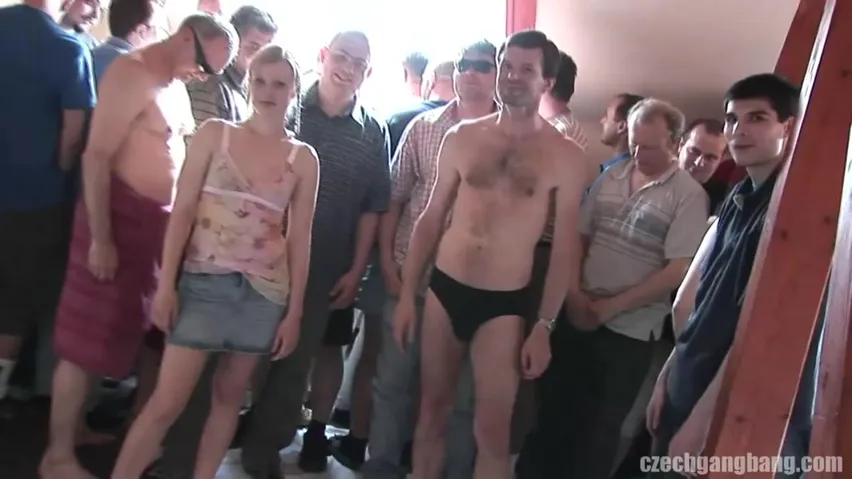 Czech bar gangbang Naked brunette porn