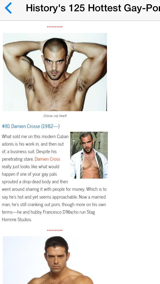 Damien crosse gay porn star Milf tera patrick
