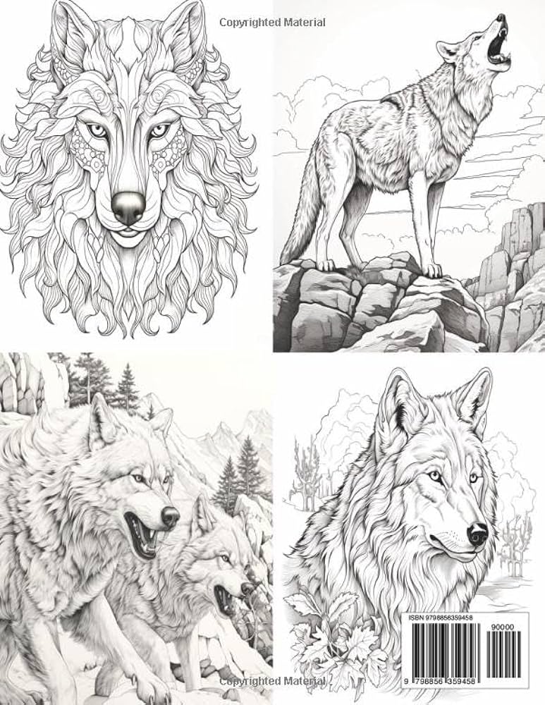 Detailed wolf coloring pages for adults Fortnite emote porn