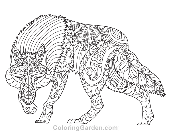 Detailed wolf coloring pages for adults Black sexy granny porn