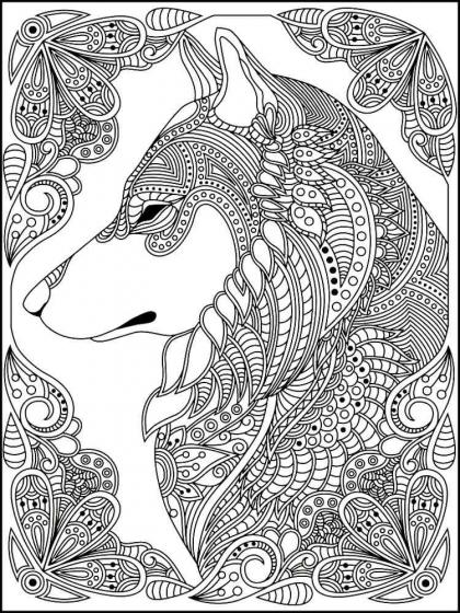 Detailed wolf coloring pages for adults Eastbay escort
