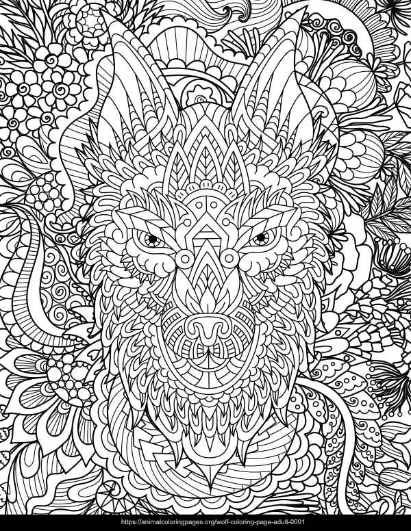 Detailed wolf coloring pages for adults Seduce neighbor porn
