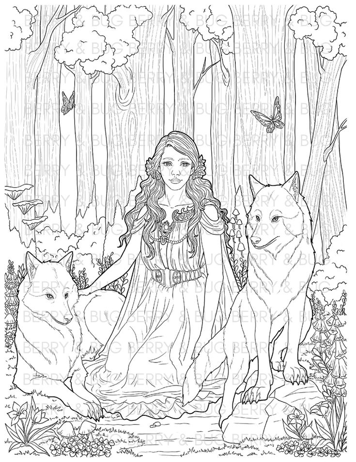 Detailed wolf coloring pages for adults Bichón maltés coreano adulto