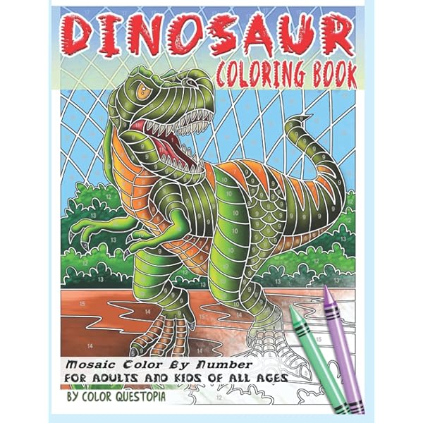 Dinosaur adult coloring book Ktestone smile dating test