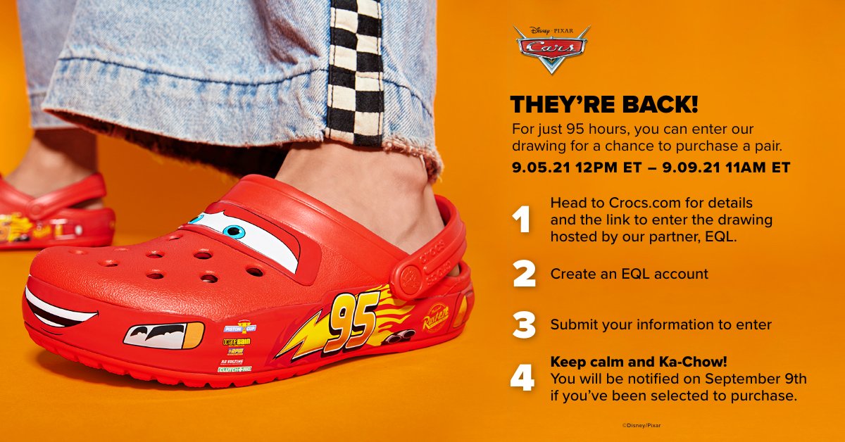 Disney cars crocs for adults Engineering toys adults
