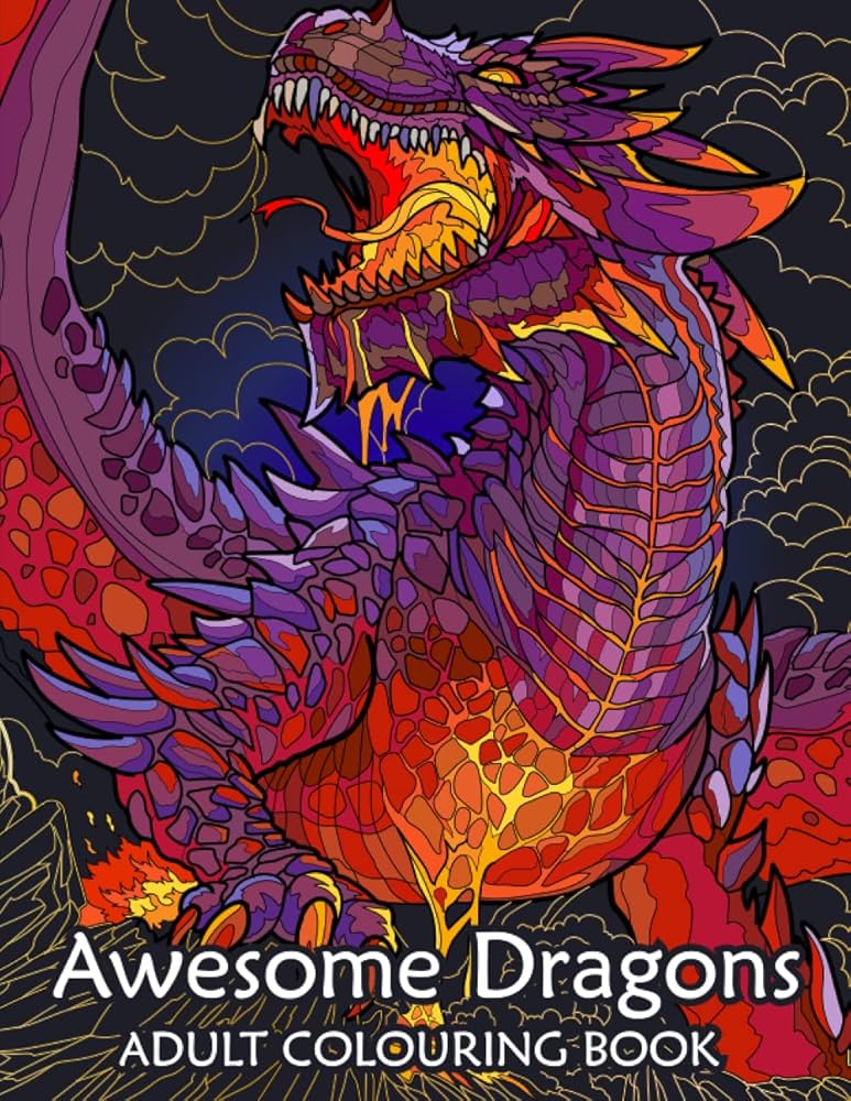 Dragon adult coloring pages Goldviv porn