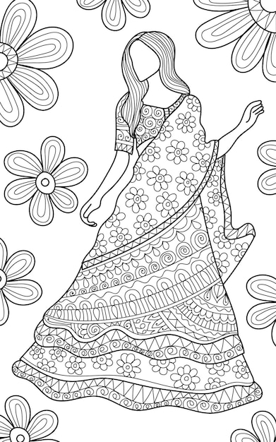 Dress coloring pages for adults Escort interpreter jobs