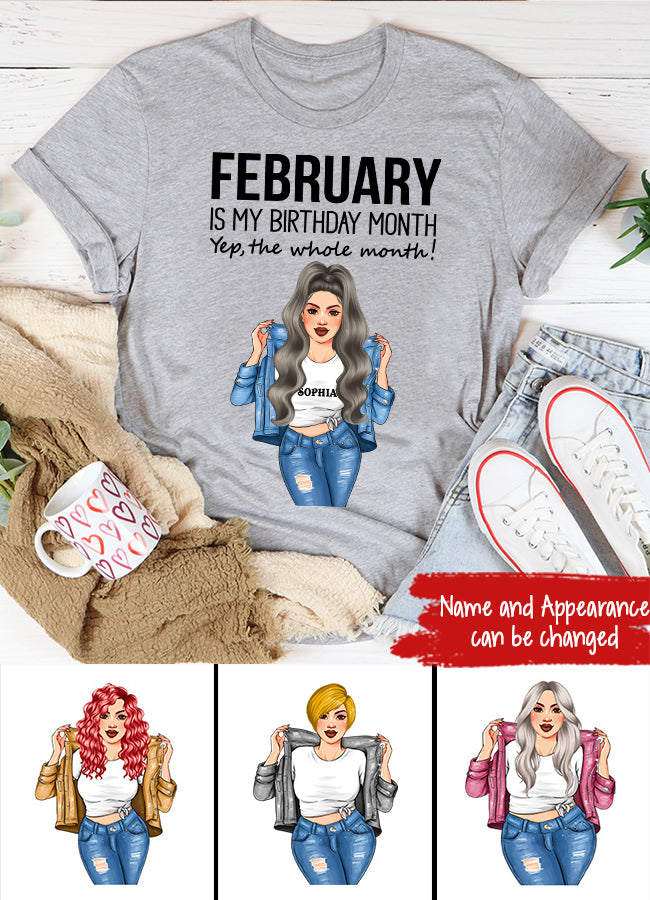 February birthday shirts for adults Braces and glasses porn