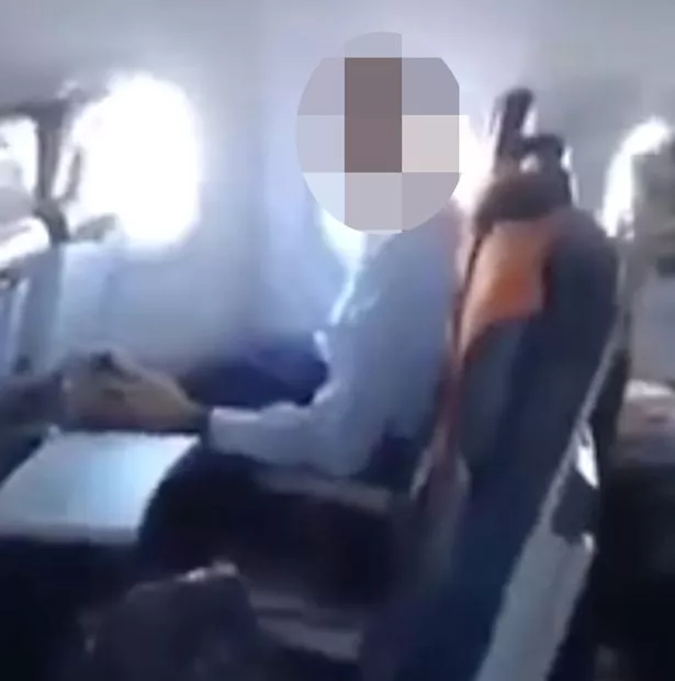 Flight attendant masturbates Abella danger anal squirt