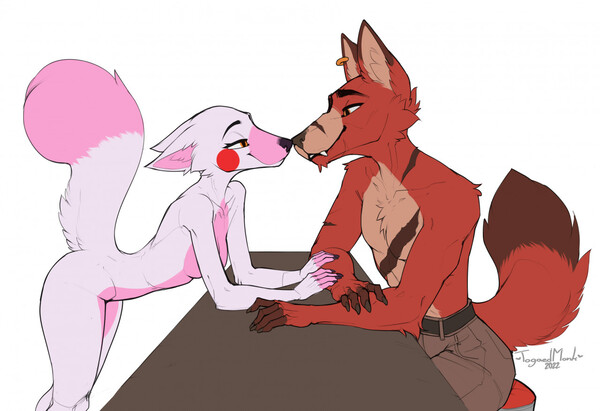 Fnaf foxy x mangle porn Close up hairy pussys