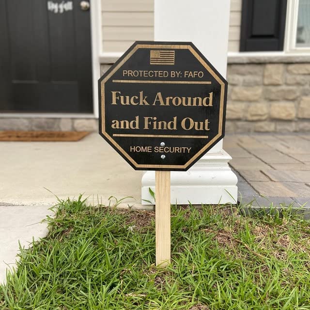 Fuck around and find out yard sign Thebbwbombshell porn