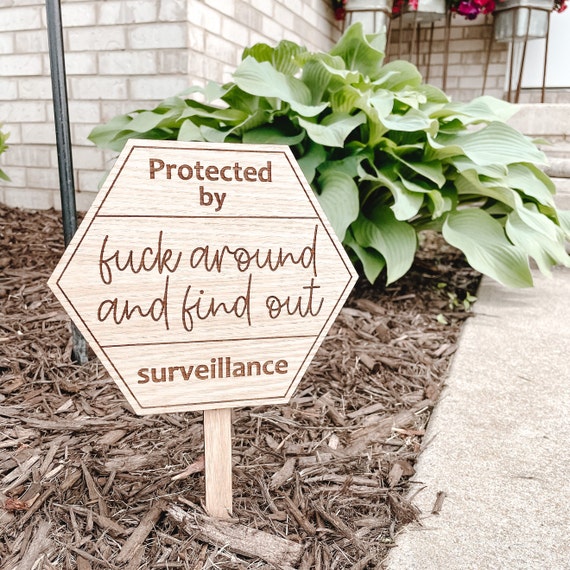 Fuck around and find out yard sign Veronica alva porn