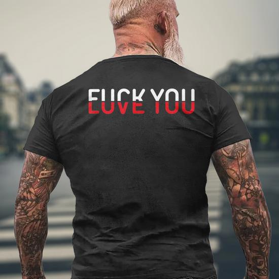 Fuck you love you tshirt Infección en el ombligo en adultos