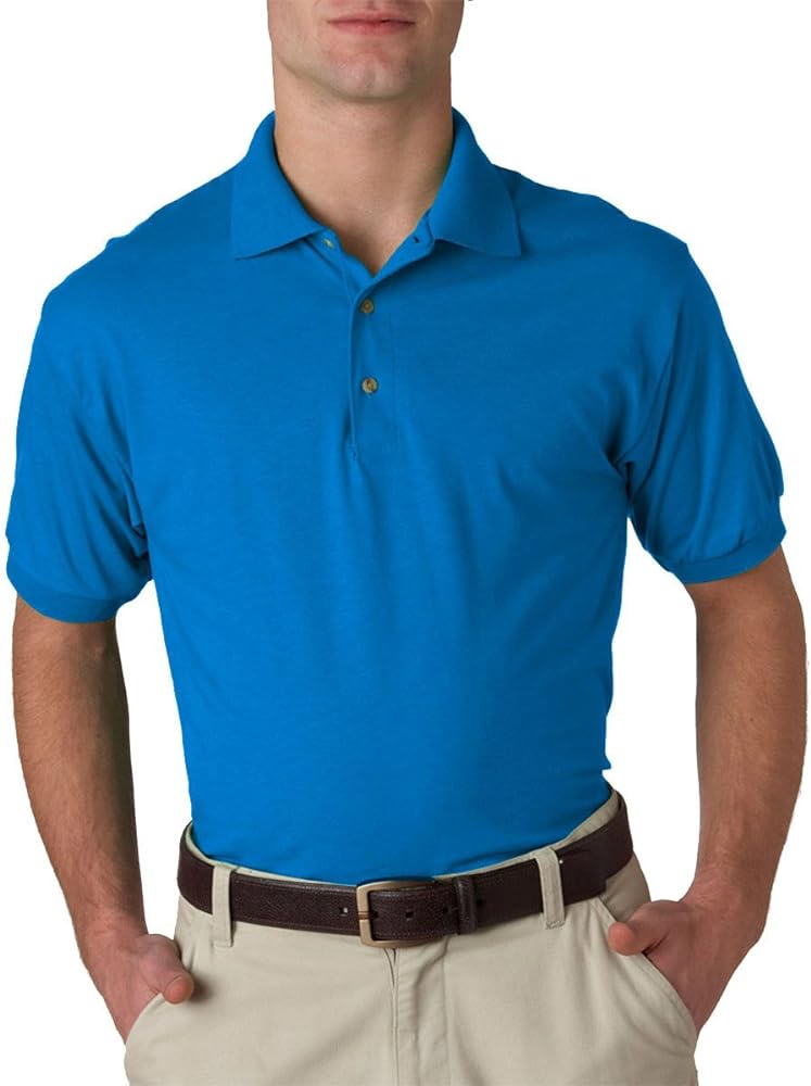 Gildan adult dryblend jersey short sleeve polo shirt Wlng webcam