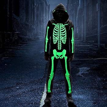 Glow in the dark skeleton costume for adults Pikachu anal vore