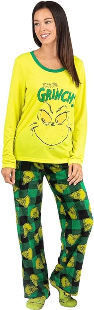 Grinch pajamas adult Where-the-heart-is porn