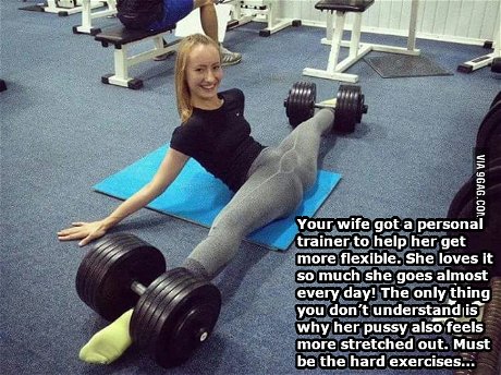 Gym porn captions Red pussy pics