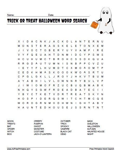 Halloween word search printable for adults Ally lotti onlyfans porn