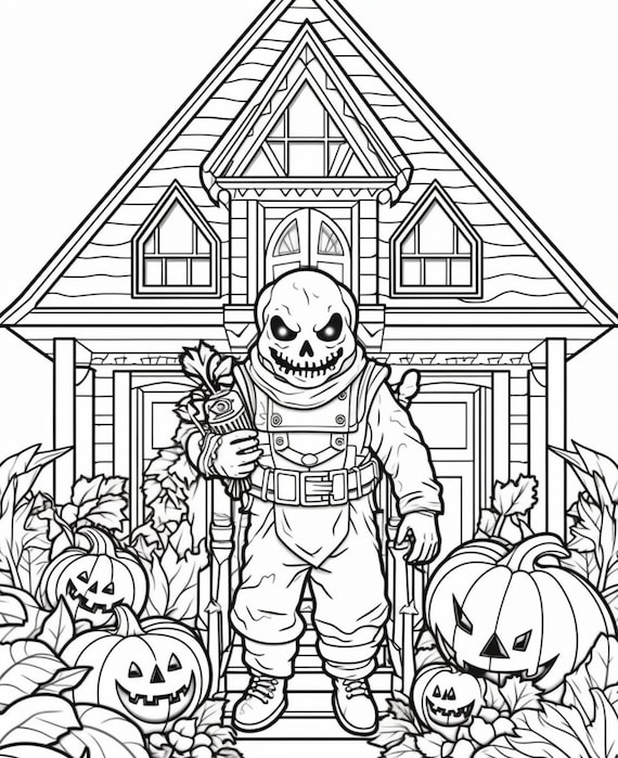 Haunted house coloring pages for adults Business of loving porn