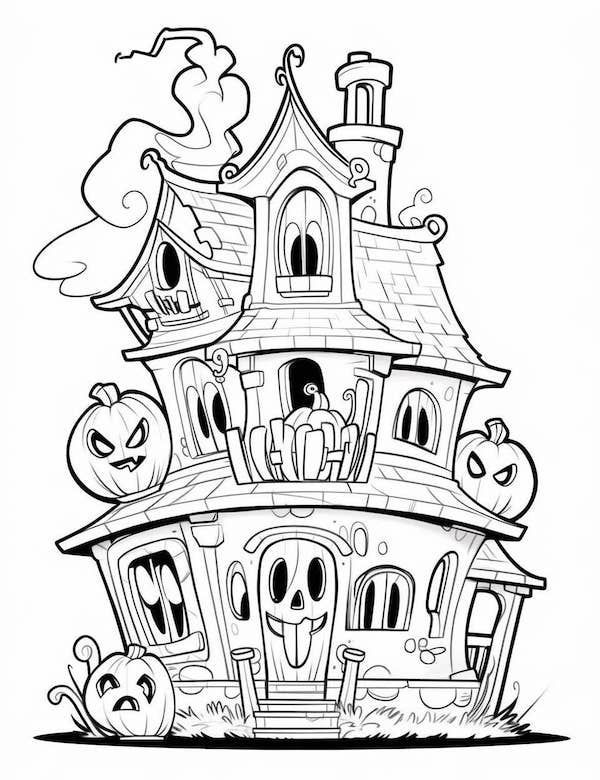Haunted house coloring pages for adults Gina philips porn