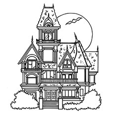 Haunted house coloring pages for adults Slow long handjob